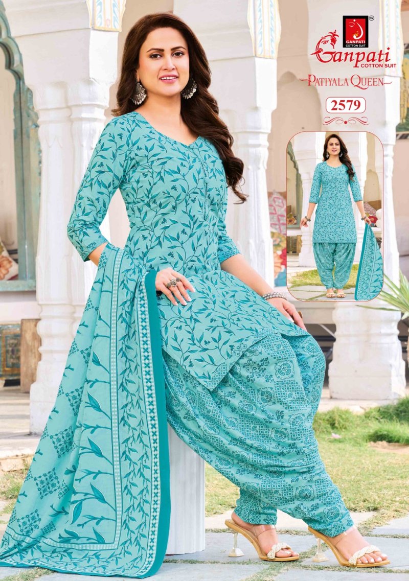 Patiyala Queen Vol 14 By Ganpati Cotton Printed Dress Material